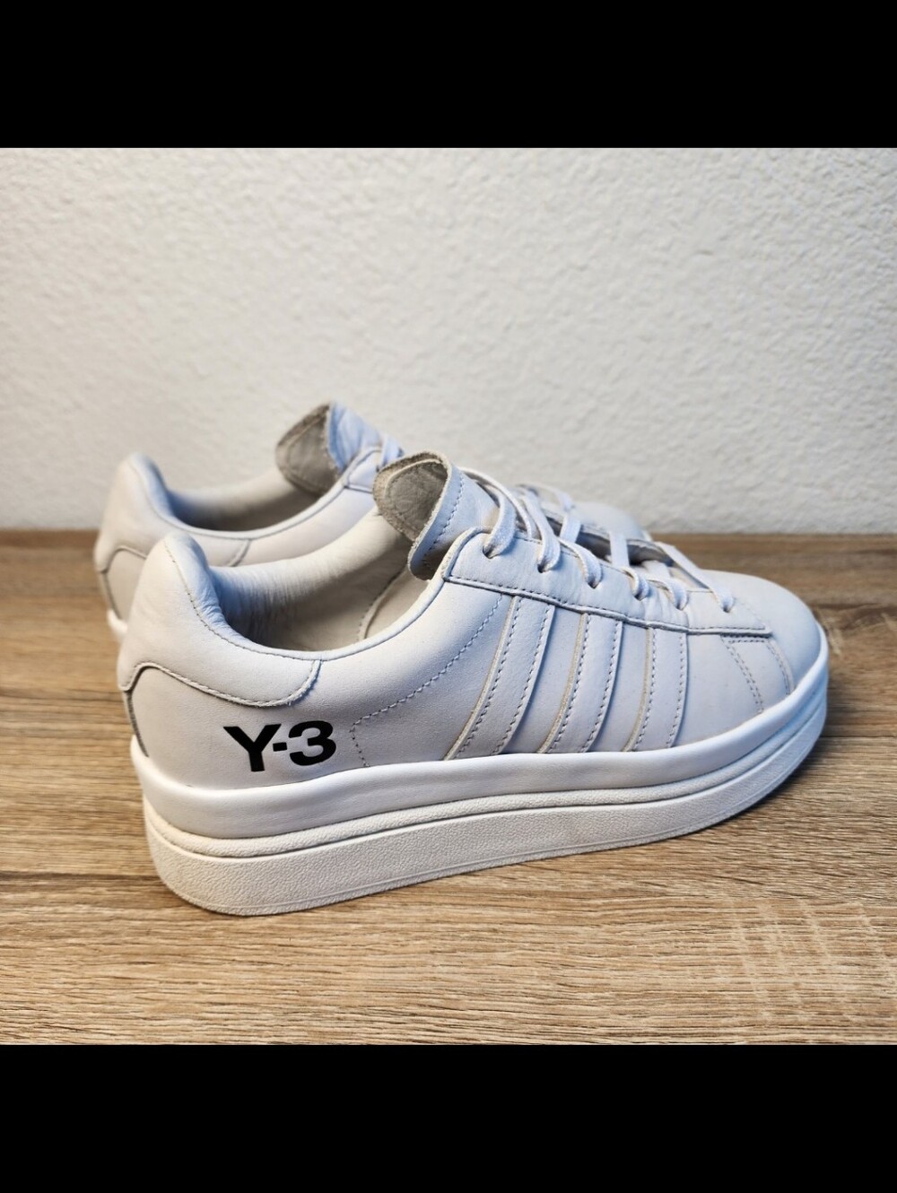 ADIDAS Y-3 Hicho Grey White FZ4339 Lace Up Sneaker Shoes Men's 5.5